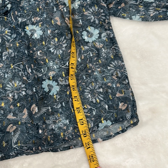 Anthropologie petites Let me be sheer blouse size XSP - Picture 9 of 16